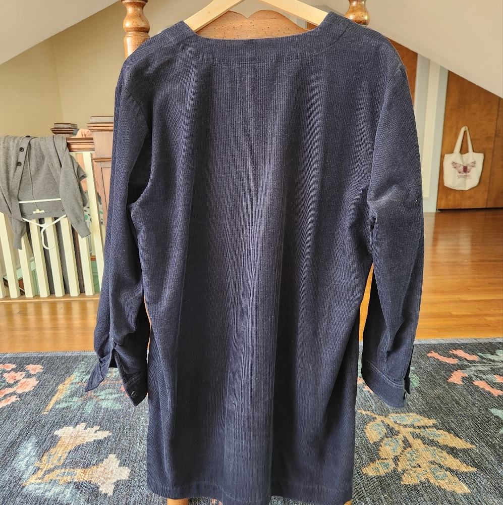 A.P.C. Navy Blue Shift Dress - Picture 2 of 4